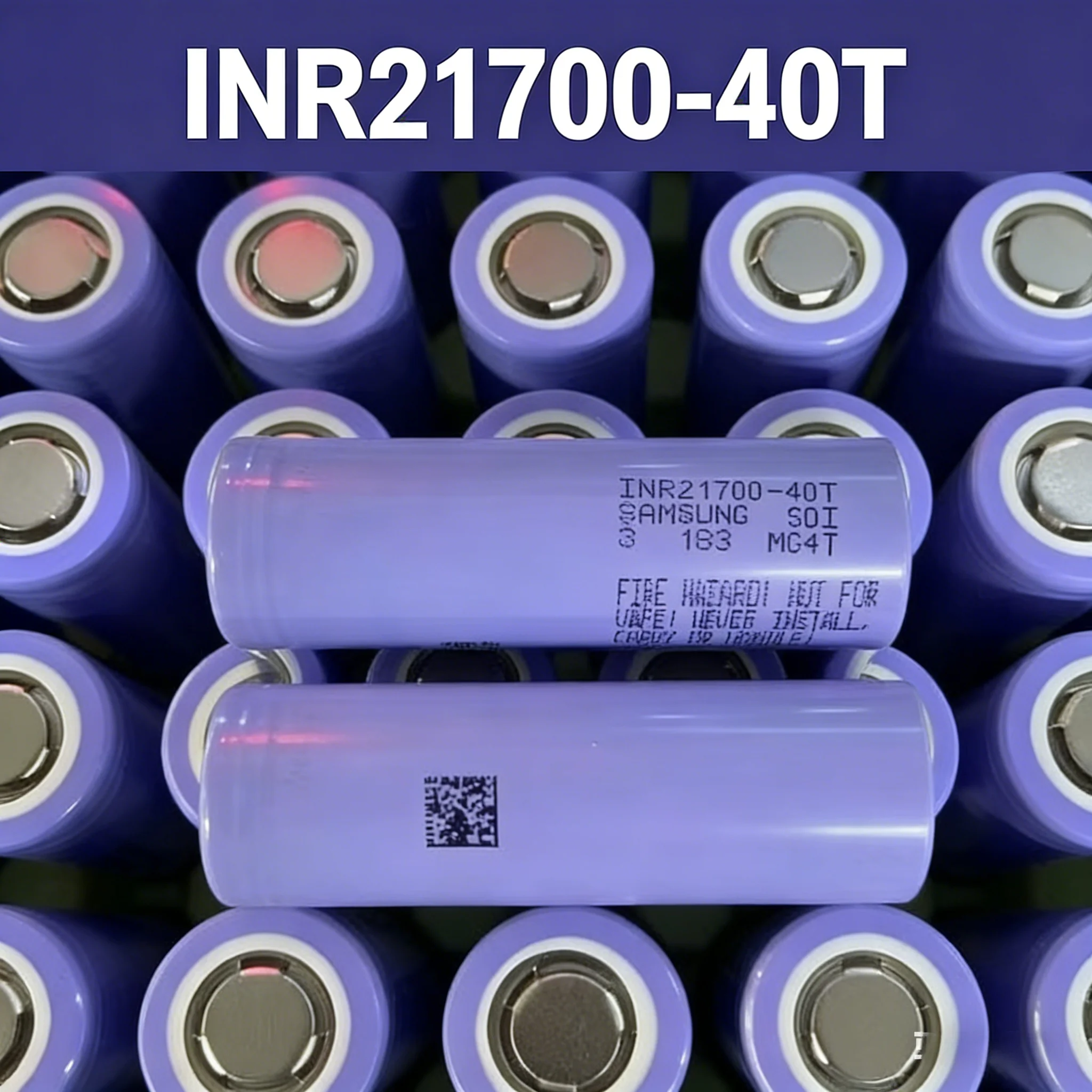 

Оригинальный аккумулятор 21700 4.0Ач INR21700-40T 4000мАч 30А 40T 3.7В, литий-ионный, с высокой токоотдачей и большой емкостью