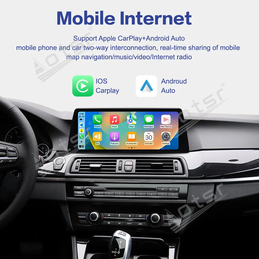 

Linux Android Auto Carplay 12.3 Inch For BMW 5 Series 2010~2017 Car Multimedia Automotive GPS Navi Car Radio Stereo Head Unit