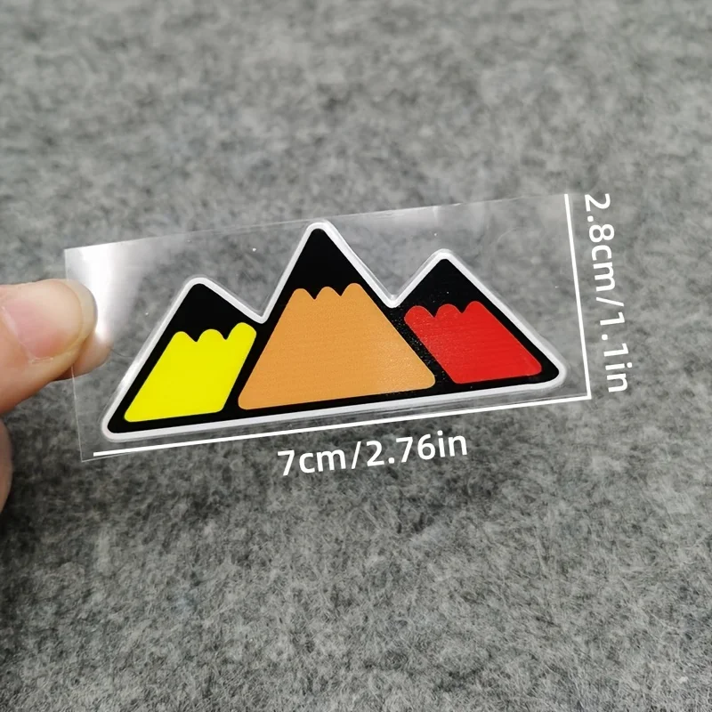 2PCS Waterproof Geometric Mountain Vinyl Decals Blue Black White Pattern for Car Motorcycle Laptop Personalized DIY Decor