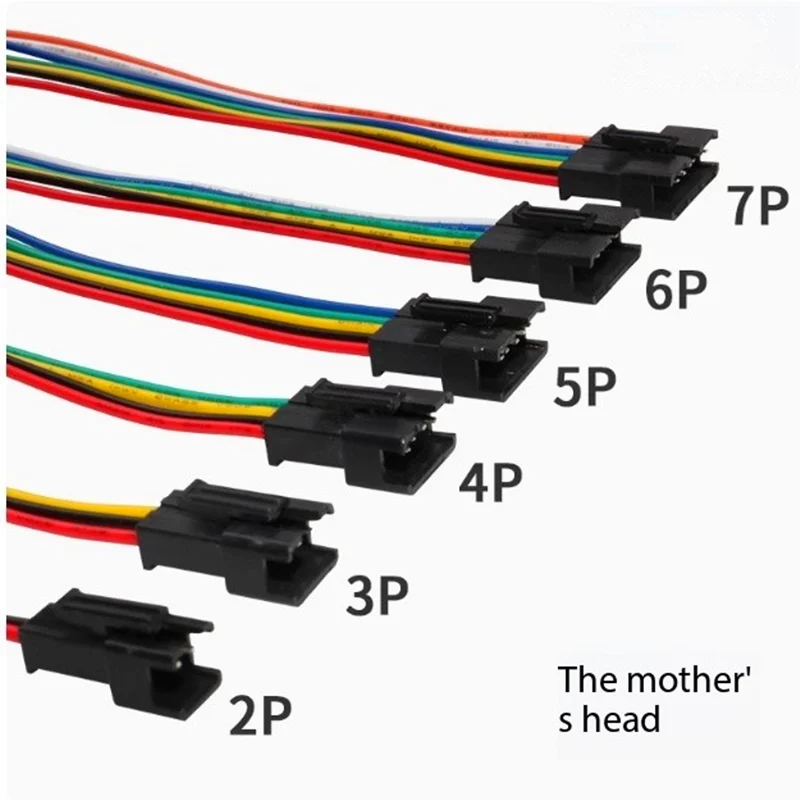 2 paar SM2.54mm zwarte stekker antenne plug connector terminal lijn pin verbindingslijn docking mannelijke en vrouwelijke kop kabelboom