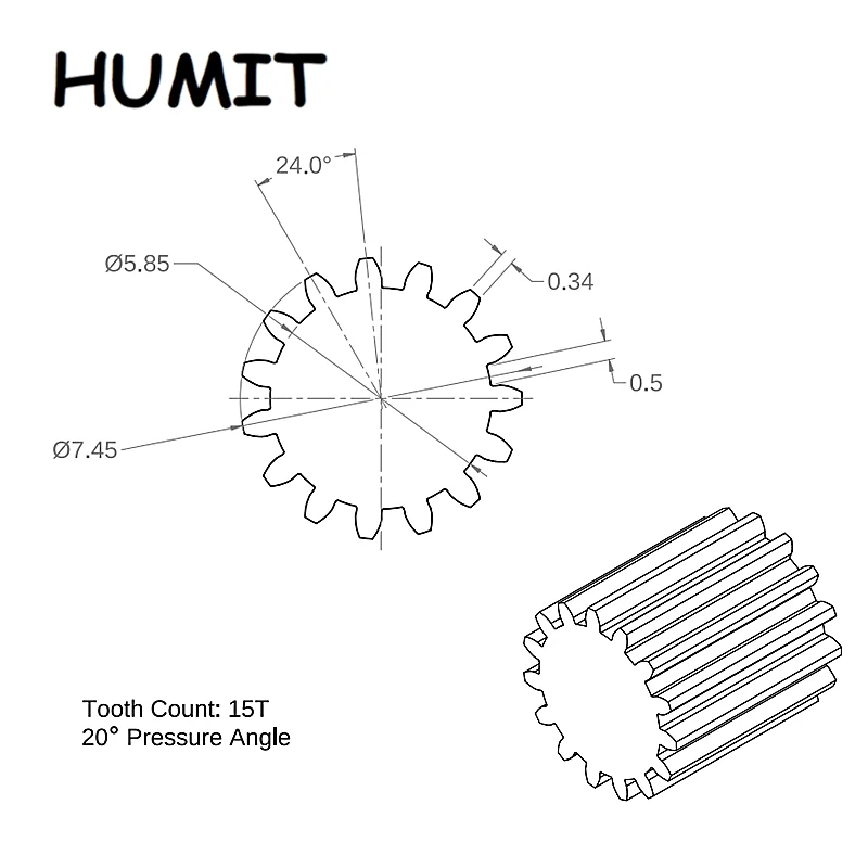 D15T Servo Spline Rotary Broach Punch Tools 15T Output Shaft Punching Bit Holder High Speed Steel Material Can be Customized