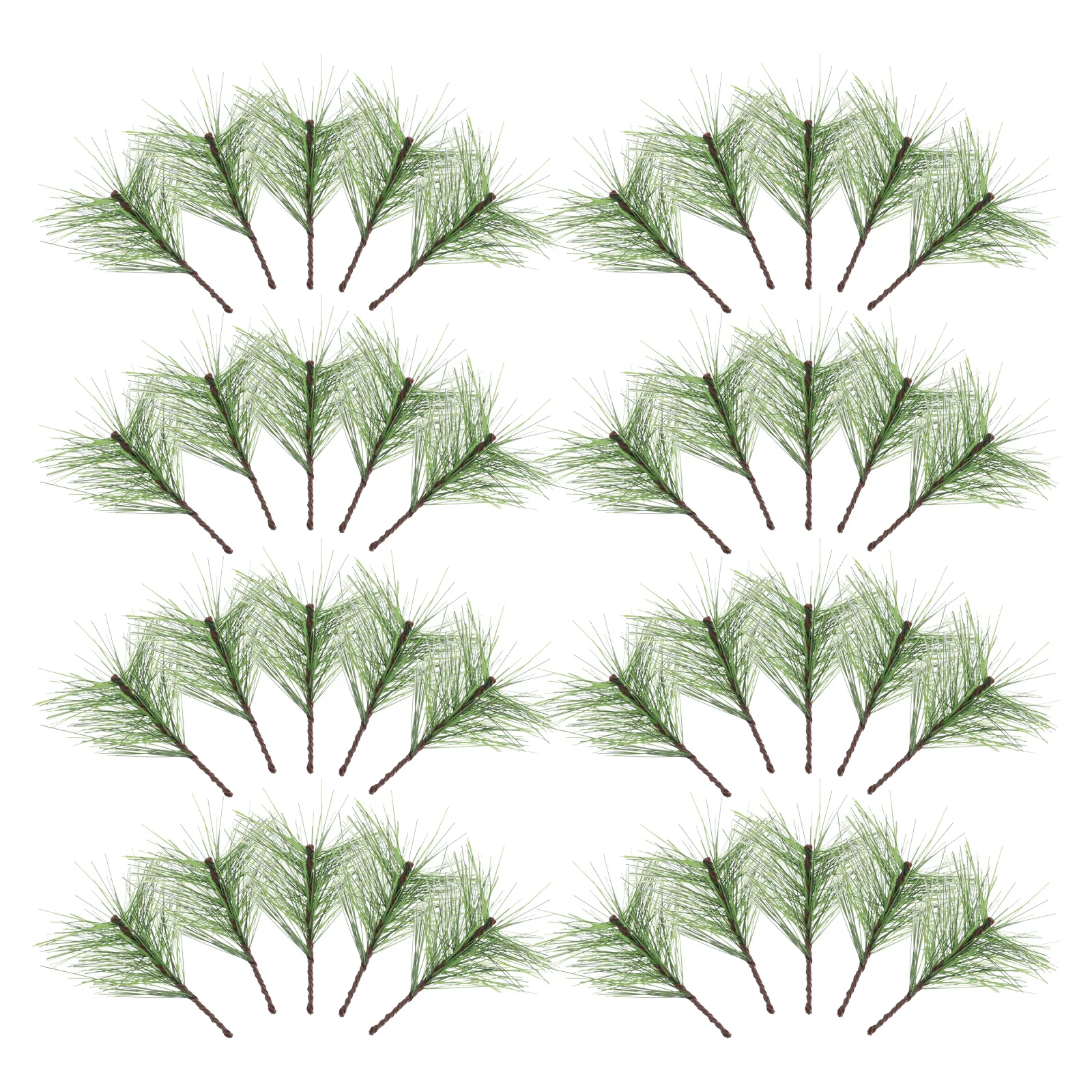 

60pcs Artificial Pine Needles Realistic Faux Greenery Stems For Christmas Wreaths Decor Diy Crafts Home Wedding Party Decoration