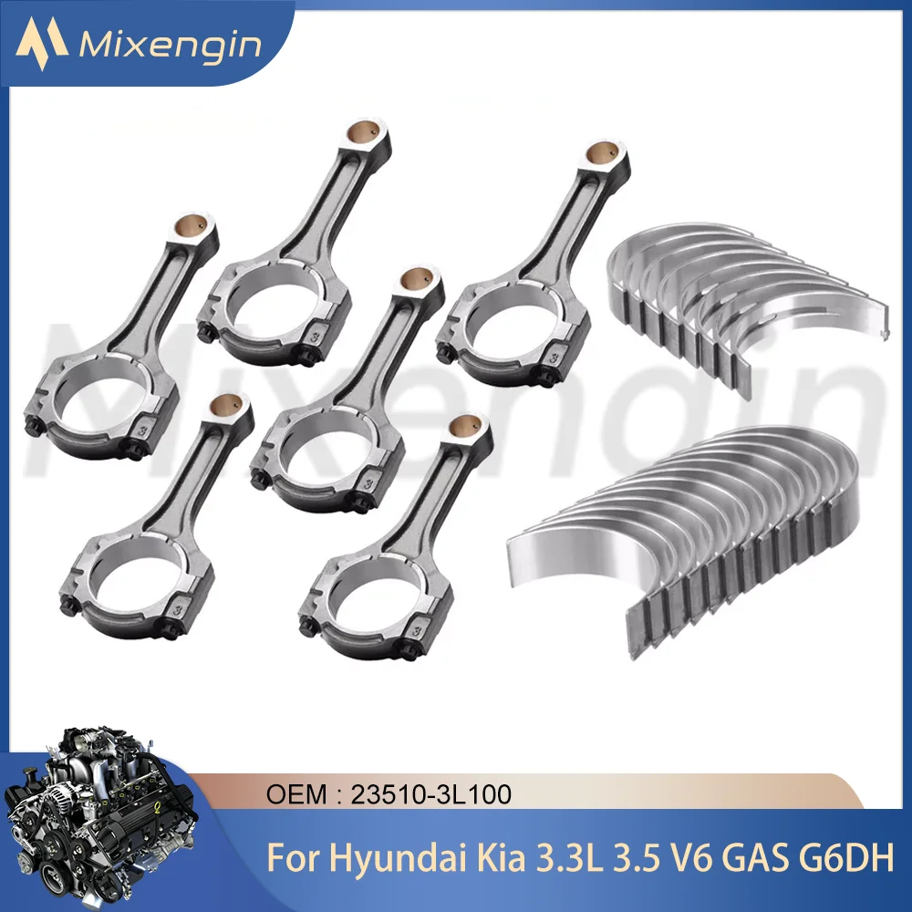 Engine Parts connecting rod Main & Con rod Bearing Set For Hyundai Santa Fe KlA Sorento 3.3L 3.5L GAS G6DH 10-19 23510-3L100