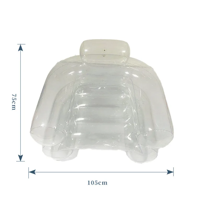 

PVC inflatable small sofa, child learning seat, lunch break sofa bed, outdoor folding recliner, U-shaped stool portable