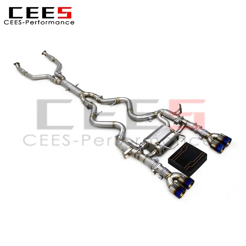 CEES  Escape Exhaust Pipes  for BMW M3 E90/E92/E93 4.0L 2008-2013 SS304 Stainless Steel Exhaust Assembly System Valved Catback