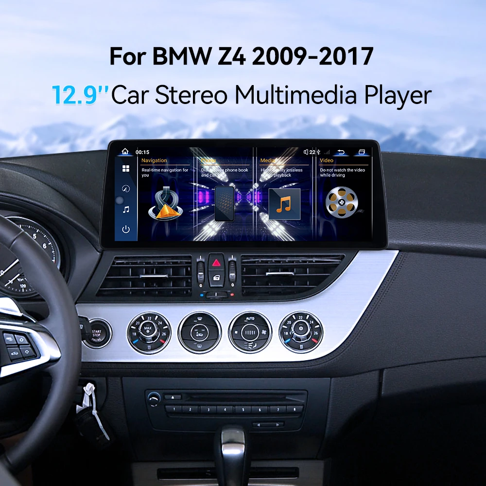 Auto Android 13.0 Radio Carplay For BMW Z4 2009-2017 Car Navigation 12.9