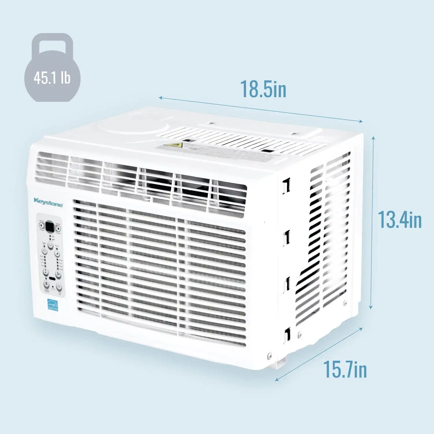 6.000 BTU 115-V 250 Sq. Pies Aire acondicionado de ventana, blanco, KSTAW06CE, Estados Unidos, nuevo