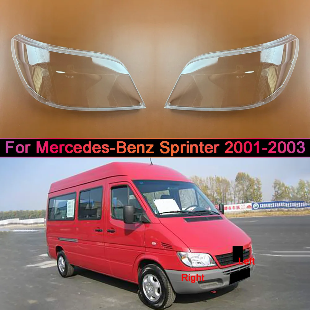 For Mercedes-Benz Sprinter 2001-2003 Car Acccessories Shade Headlight Headlight Cap Car Front Headlight Lens Cover Lights Shell
