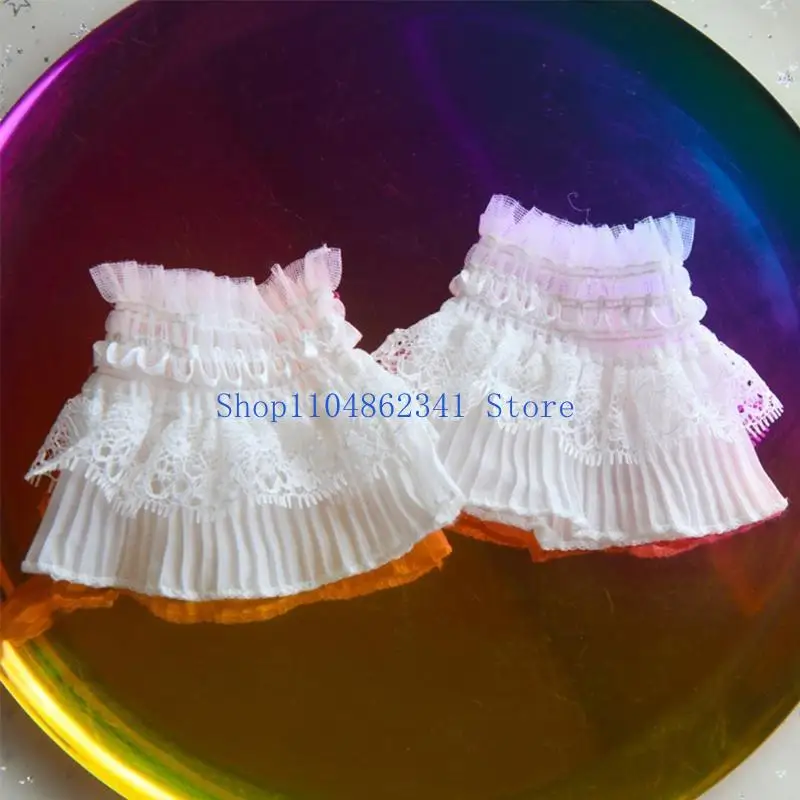 5asd Layered Lace Cuff Stretch-Armband Falsche Ärmel Handgelenksmanschetten Herbst & Winter Wilder Pullover Dekorative Ärmel