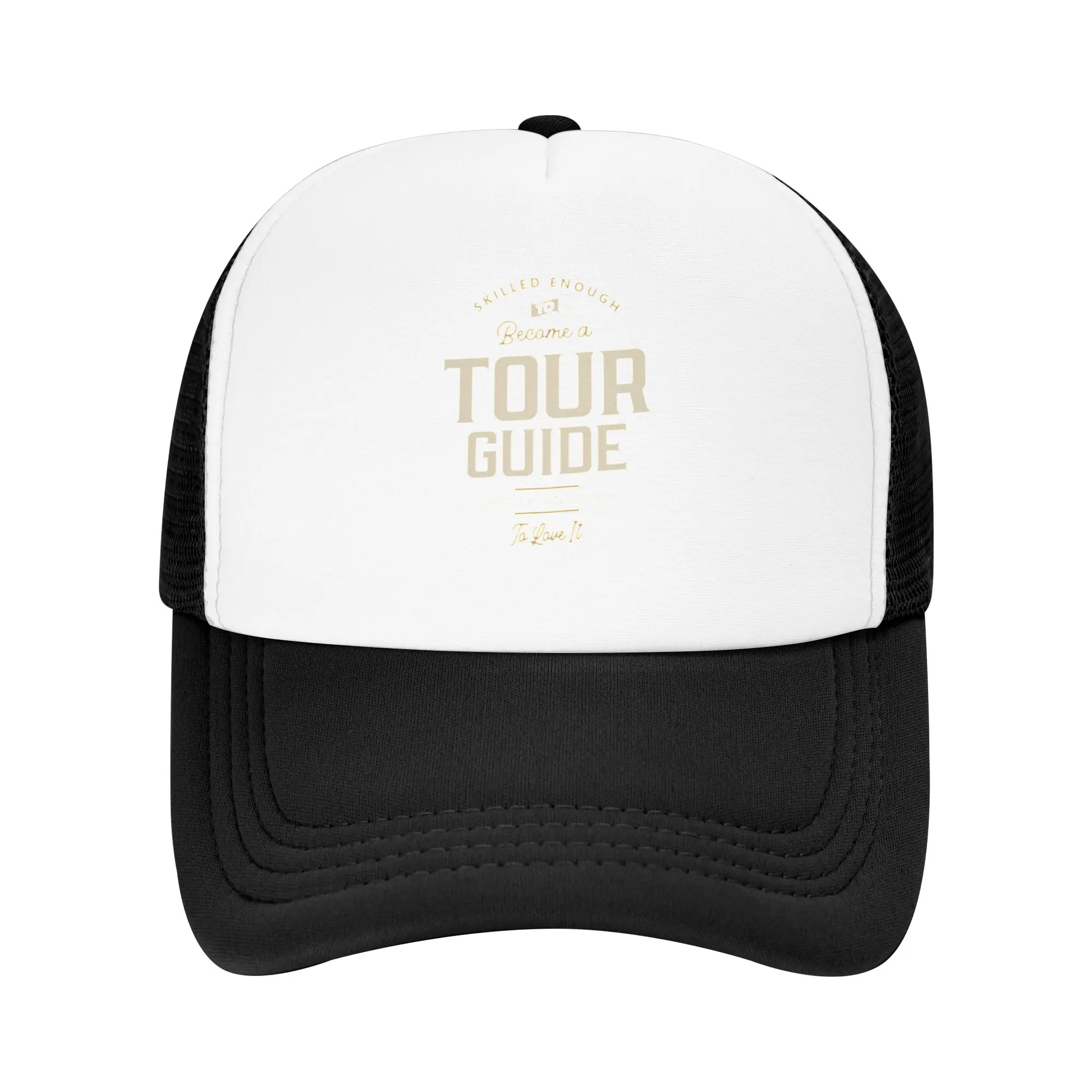 Fashion Tour Guide Job Occupation Birthday Worker Mesh baseball cap  Fits Small Head Circumference Men's Hat