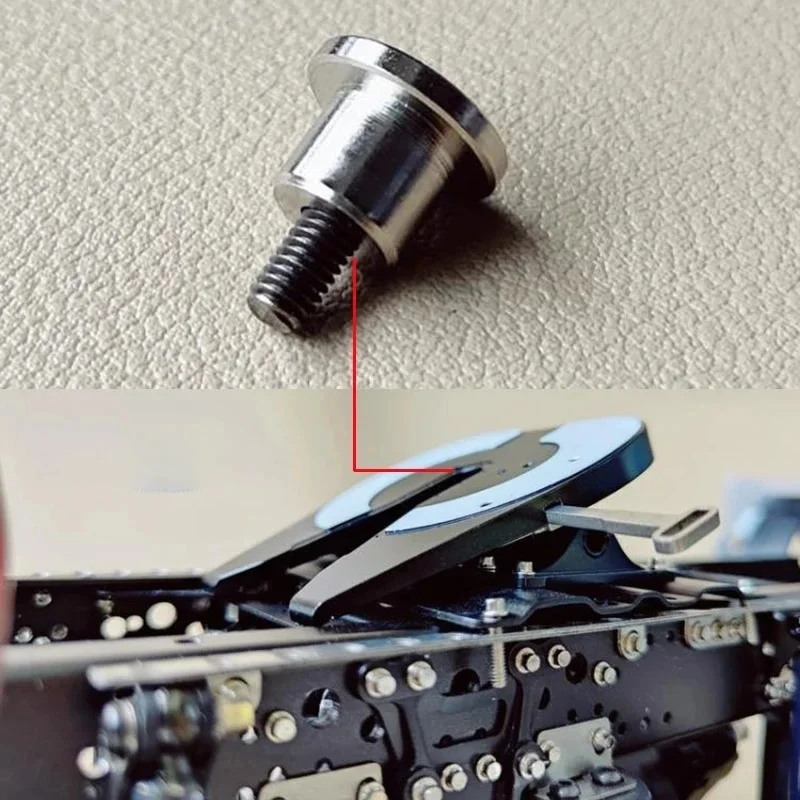 Tête de champignon en métal pour camion Tamiya RC 1/14, benne de remorque pour Scania 770S pour MAN Benz Actros 3363 pour voiture Volvo, pièces de bricolage