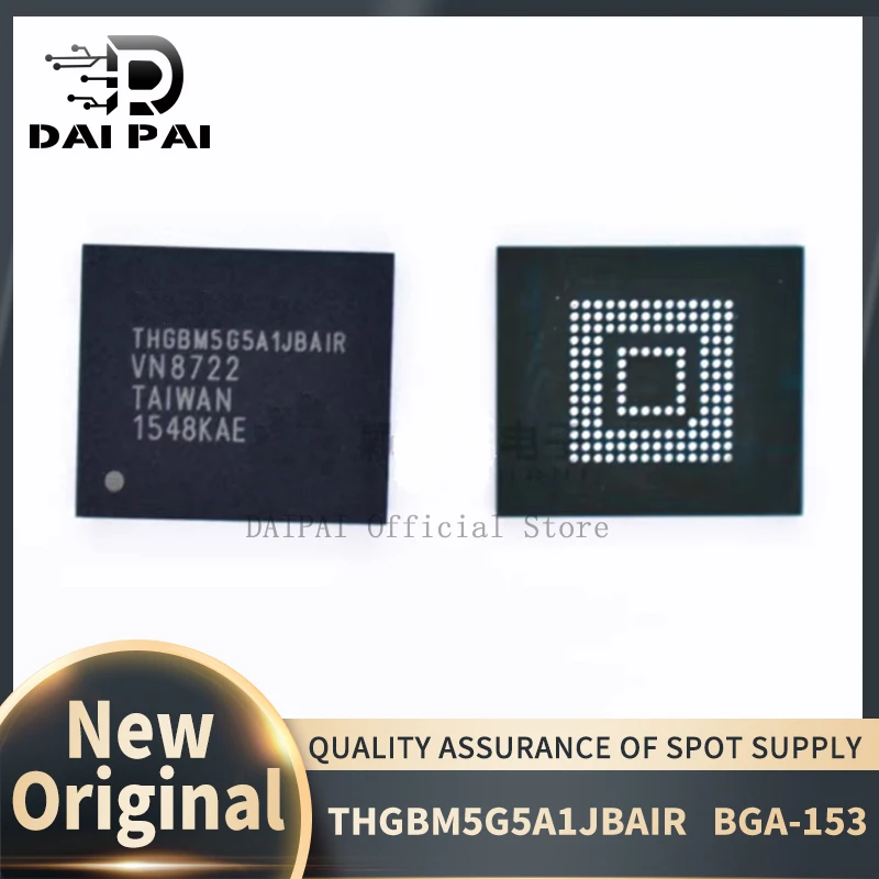 

(2-10 шт.) 100% новый оригинальный THGBM5G5A1JBAIR THGBM5G5A1JBA1R 4 ГБ BGA-153 EMMC чип памяти IC