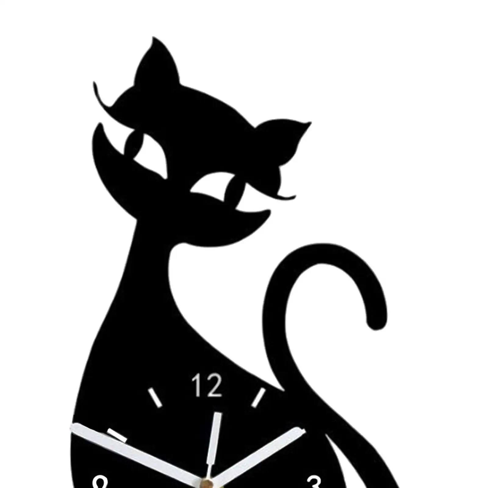 Stylish Wall Clock Animal Themed Non Ticking Acrylic Mirror Finish for Living Room Dining Room Office
