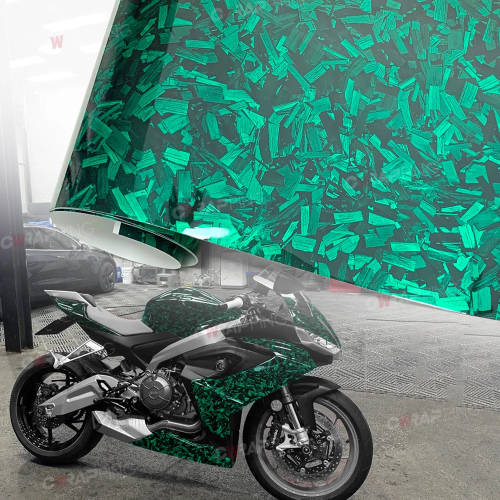 

Auto Outdoor Accessories Green Vinyl Wrap Car Cover Car Film Covering Carbon Foil Carbon Fiber Sticker Motorcycle Helmet Vinyls