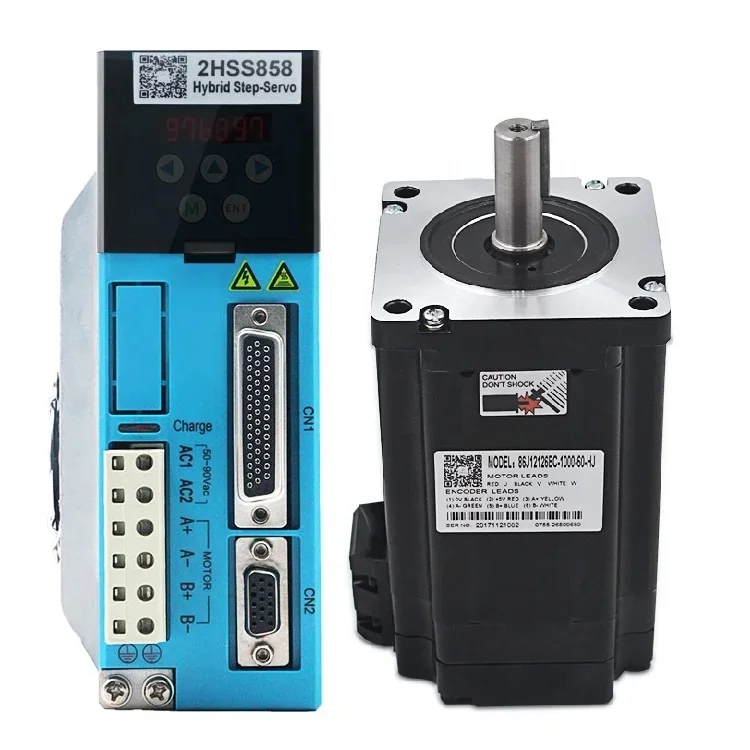 86J12126EC-1000-60+3HSS2208H-86 3-phase 220V hybrid closed-loop stepper servo motor and driver for engraving machine accessories