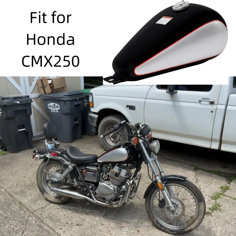 MOTO Fuel Gas Tank 3.4 Gallons Fit for Honda CMX250 CMX 250 Rebel 1985-2016