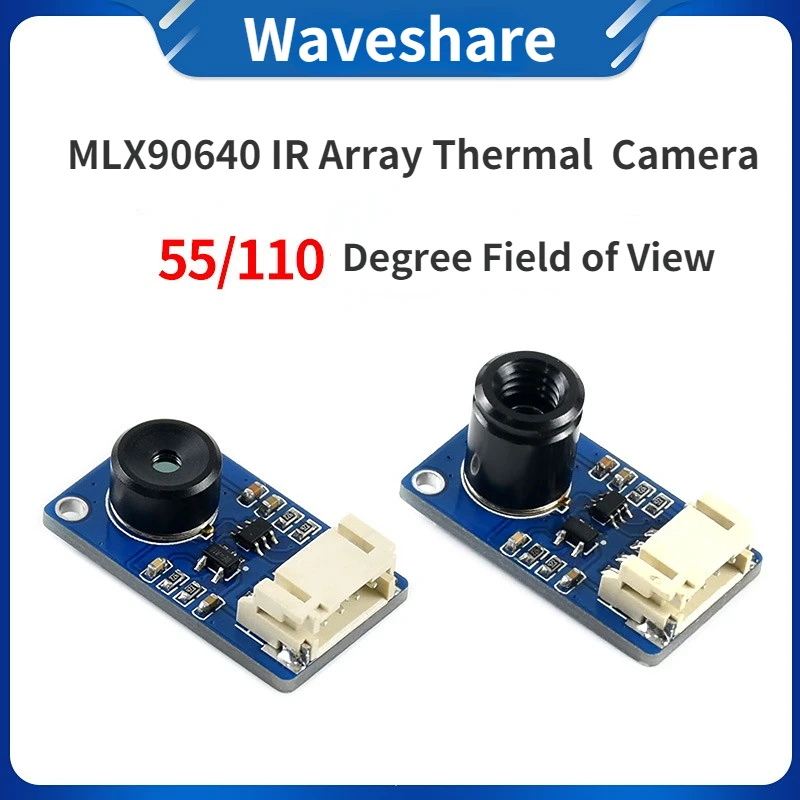 2022 New Waveshare MLX90640 IR Array Thermal Imaging Camera 32*24 Pixels 110/55 Degree Field of View I2C Interface 3.3V/5V