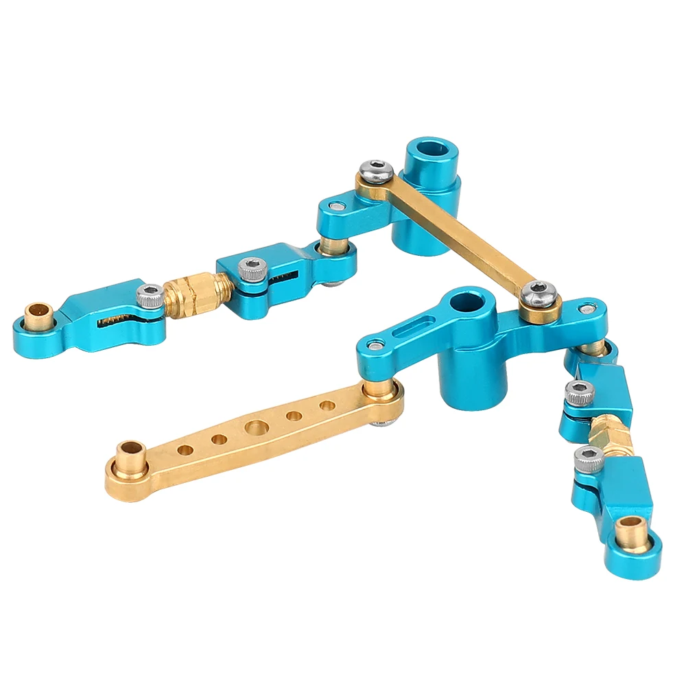 Zestaw kierowniczy ze stopu aluminium + mosiądz z łożyskami do 1/14 MJX 14209 14210 RC Car Upgrade Parts