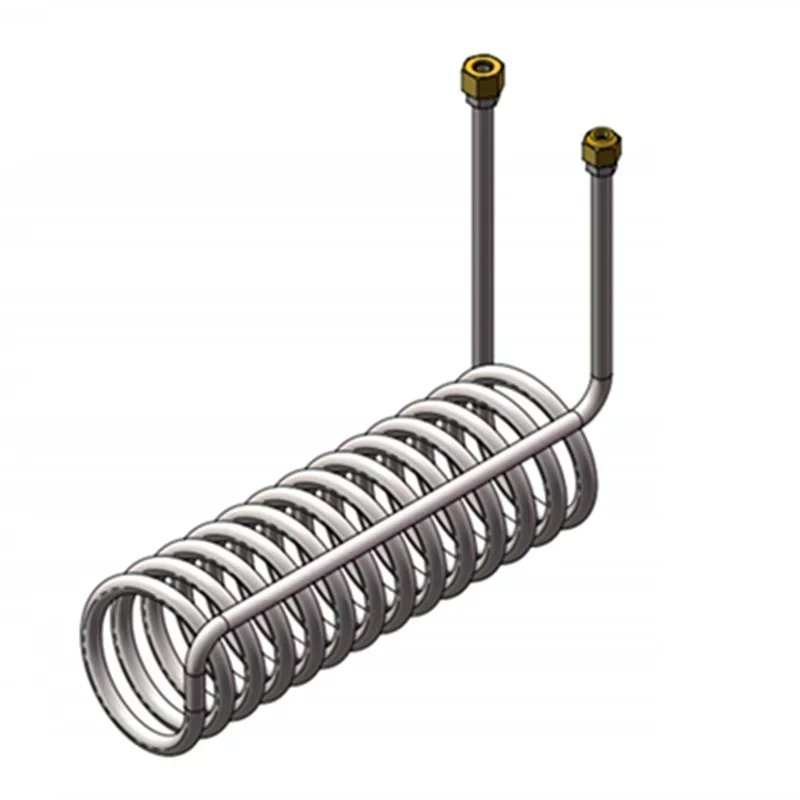 Titanium tube coil evaporator suitable for 1/1.5/2/2.5/3/5P aquarium cooler heat exchanger fish tank in seafood pool