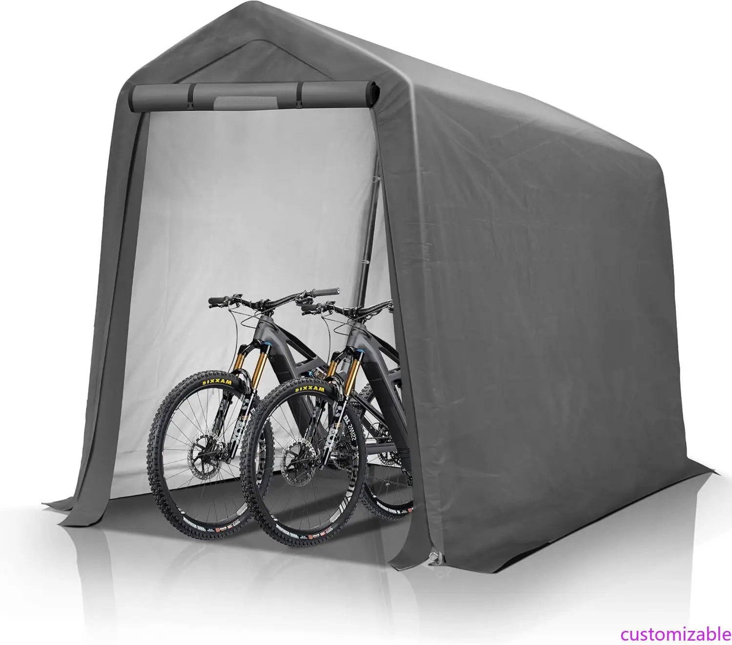 

Durable Outdoor Storage Shelter - Heavy-Duty Roll-up Window Tent, Portable Garage Shed for Storage