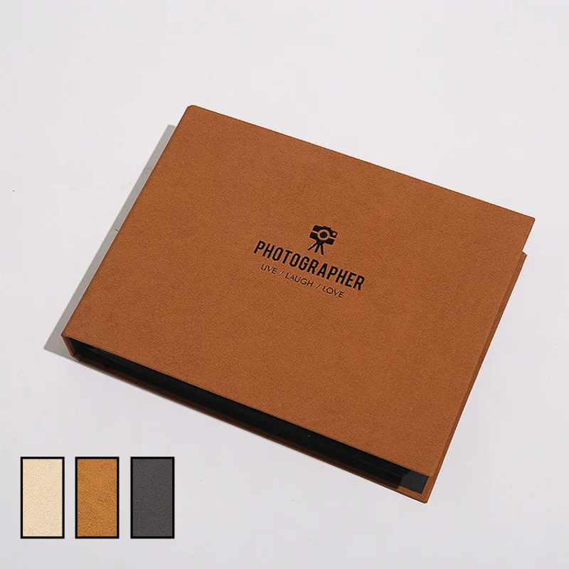 Horizontales Loseblatt-Fotoalbum, selbstklebendes, verdicktes High-End-Spezialpapier, Heißprägekartenalbum, selbstklebendes Fotoalbum