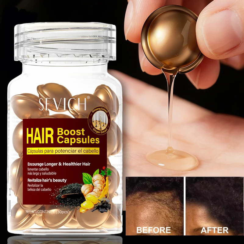 

Vitamin Hair Growth Serum Hair Capsule Serum Hair Essential Oil Anti Hair loss Repair Damaged Scalp Care Anti Baldness Hair Care