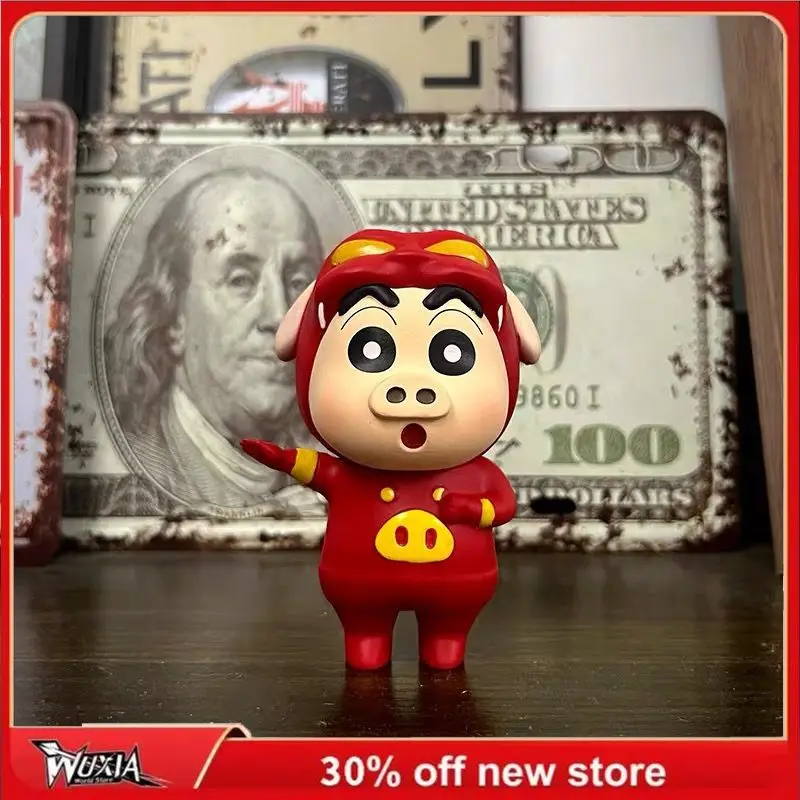 Crayon Shin-Chan Action Figure, Version Q, Modèle Kawaii Mignon, Personnages Anime, Ornements Collection, Affichage De Bureau, Jouet Cadeau, 10cm