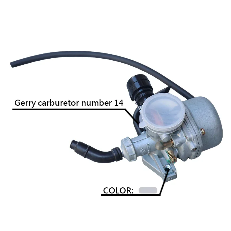 أدوات قطع غيار الدراجات النارية مكربن خنق يدوي 14.0 عالمي لـ 50cc إلى 125cc ATV نظام الوقود للدراجة الترابية ملحقات موتوكروس #6