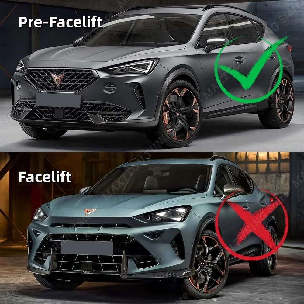 Für Cupra Formentor MK1 TSI VZ VZ3 E-Hybrid 2020-2024 Pre-LCI Frontstoßstange Lufteinlass-Canards Spoiler Splitter Seitenmesser Karosserie-Kit – Detail 2