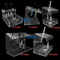 1Pc Dental Storage Supplies Acrylic Organizer Holder for Syringe Resin Adhesive Applicator 5 Type Optional
