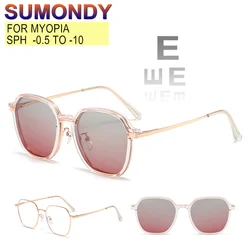 Prescription Custom 3 In 1 Multipurpose Myopia Glasses -0.5 to -10 And Magnet Polarized Sunglasses Clips Men Women Fashion UF145