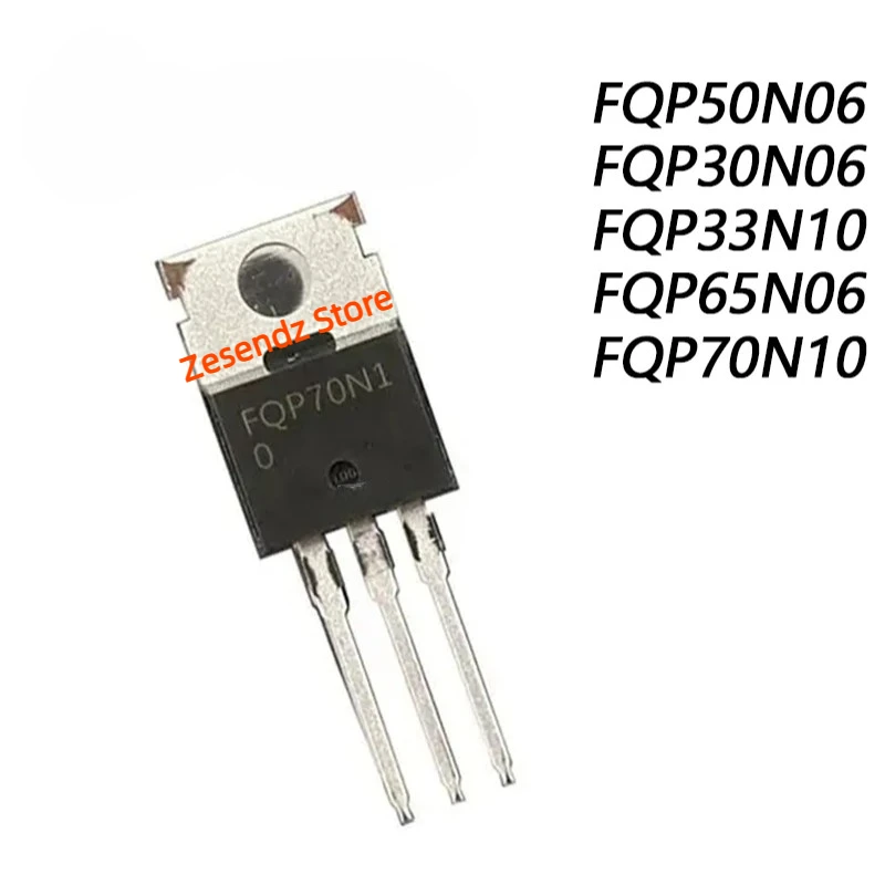 (10piece) FQP50N06 TO220 50N06 TO-220 FQP30N06 30N06 FQP33N10 33N10 FQP65N06 65N06 FQP70N10 70N10