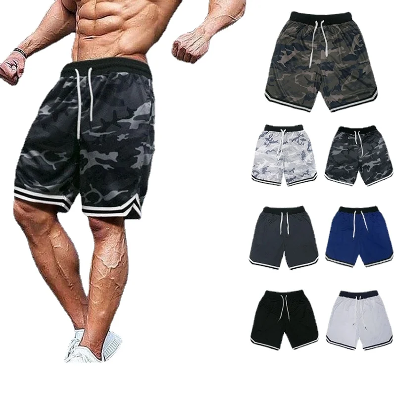 Homens casuais shorts hip hop streetwear masculino ginásios de fitness calças curtas joggers calças esportivas bottoms musculação calções masculinos plus size