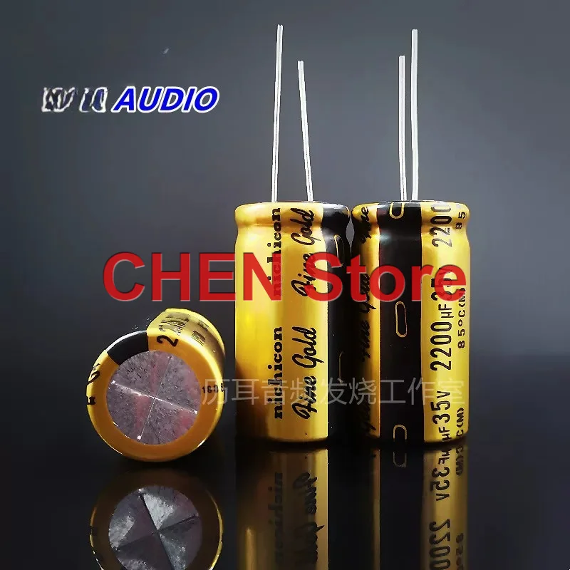 4PCS/10PCS original NICHICON FG 2200UF 35V 18X35MM 85C fine gold audio electrolytic capacitor 35V2200uF free shipping