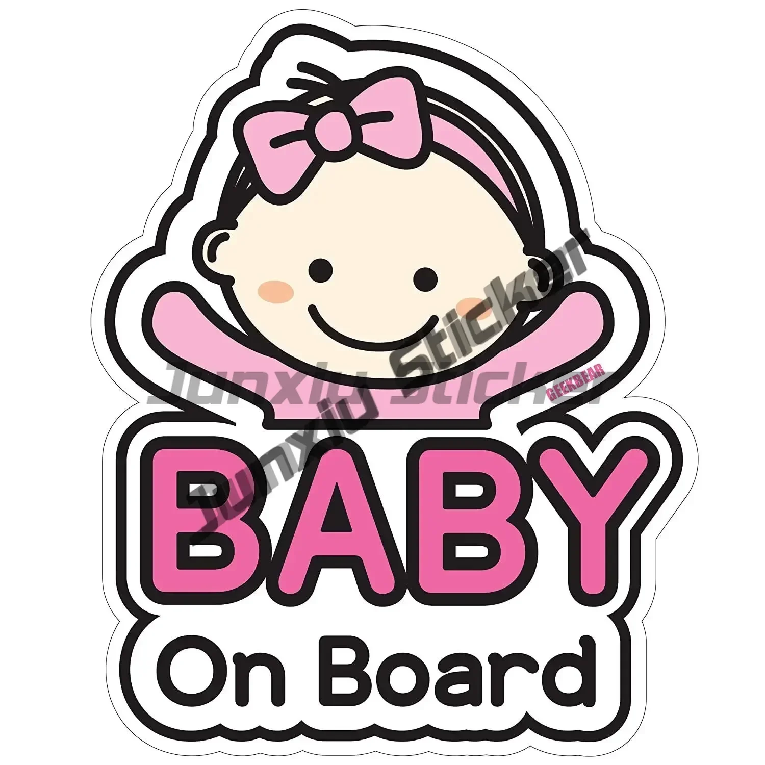 Princess Baby on Board Sticker for Cars Cute Color Anime Anime Baby Stuff Baby Stickers for Car SUV Trucks accessories