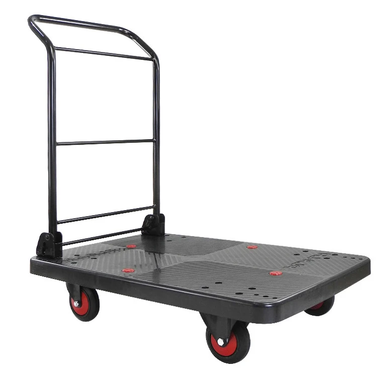 Silent Flatbed Home Folding Trolley Portable Pull Truck Trailer Trolley Truck Push Truck