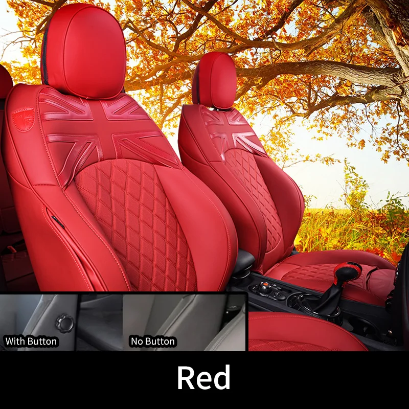 Auto Stoelhoezen Set Fit Voor Mini Cooper R50 R53 R55 R56 R57 R60 Kunstleer Auto Accessoires Voertuig Seat protector