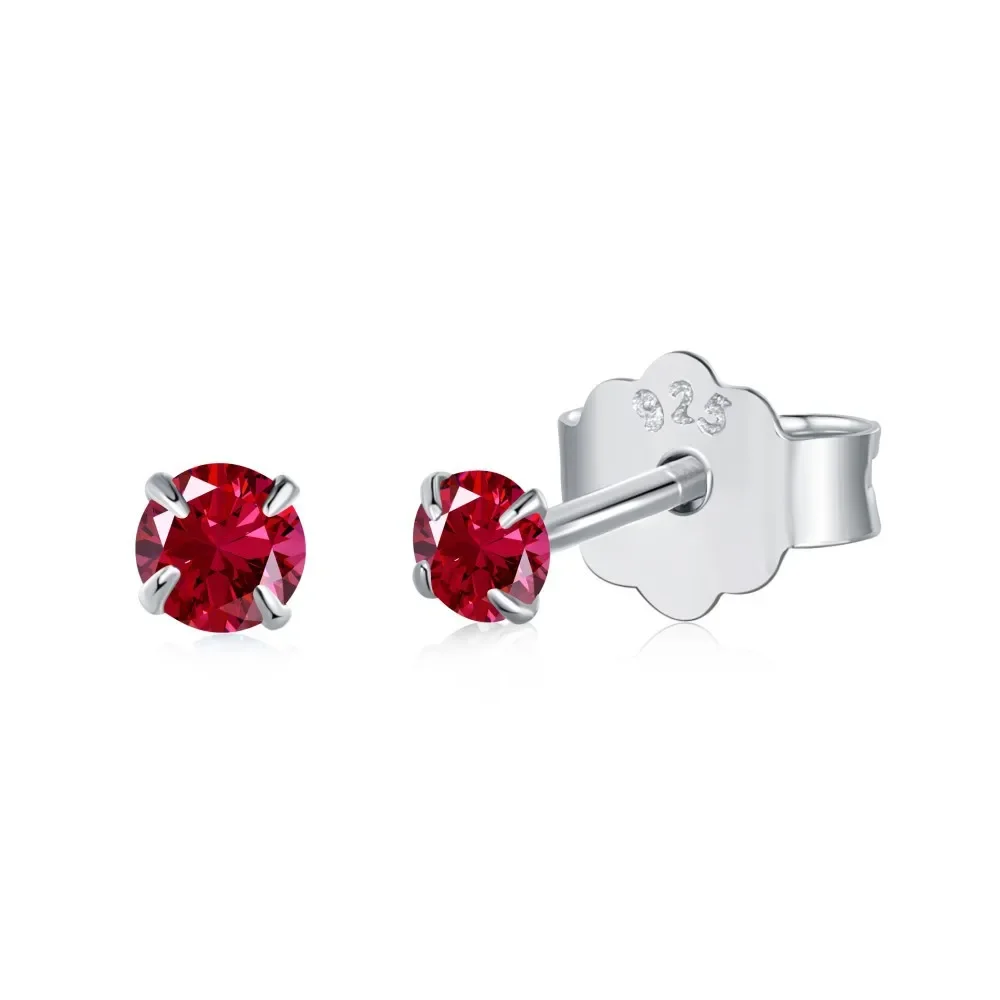 S925 argento Sterling piccolo, squisito, semplice e colorato zircone serie regalo orecchini fata gioielli per le donne