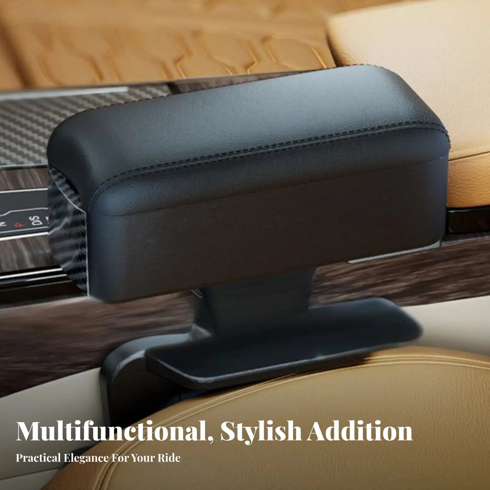 

Многофункциональный автомобильный подлокотник с подстаканником, портами для быстрой зарядки, регулируемой высотой, универсальный размер