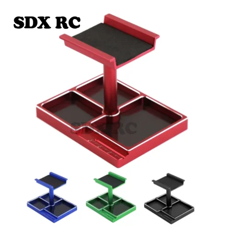 

Metal RC Car Work Stand Repair Workstation Assembly Platform 360 Degree Rotation for TRX4M SCX24 AX24 FCX24 1/18 1/24 RC Car