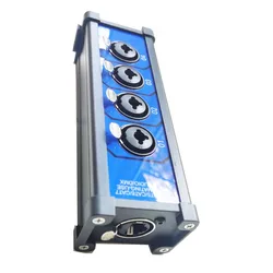 New 4 Channel Adapter to Single Ethercon Cable -Compact Cat6 Multi Network Snake Receiver- For electronic equipment