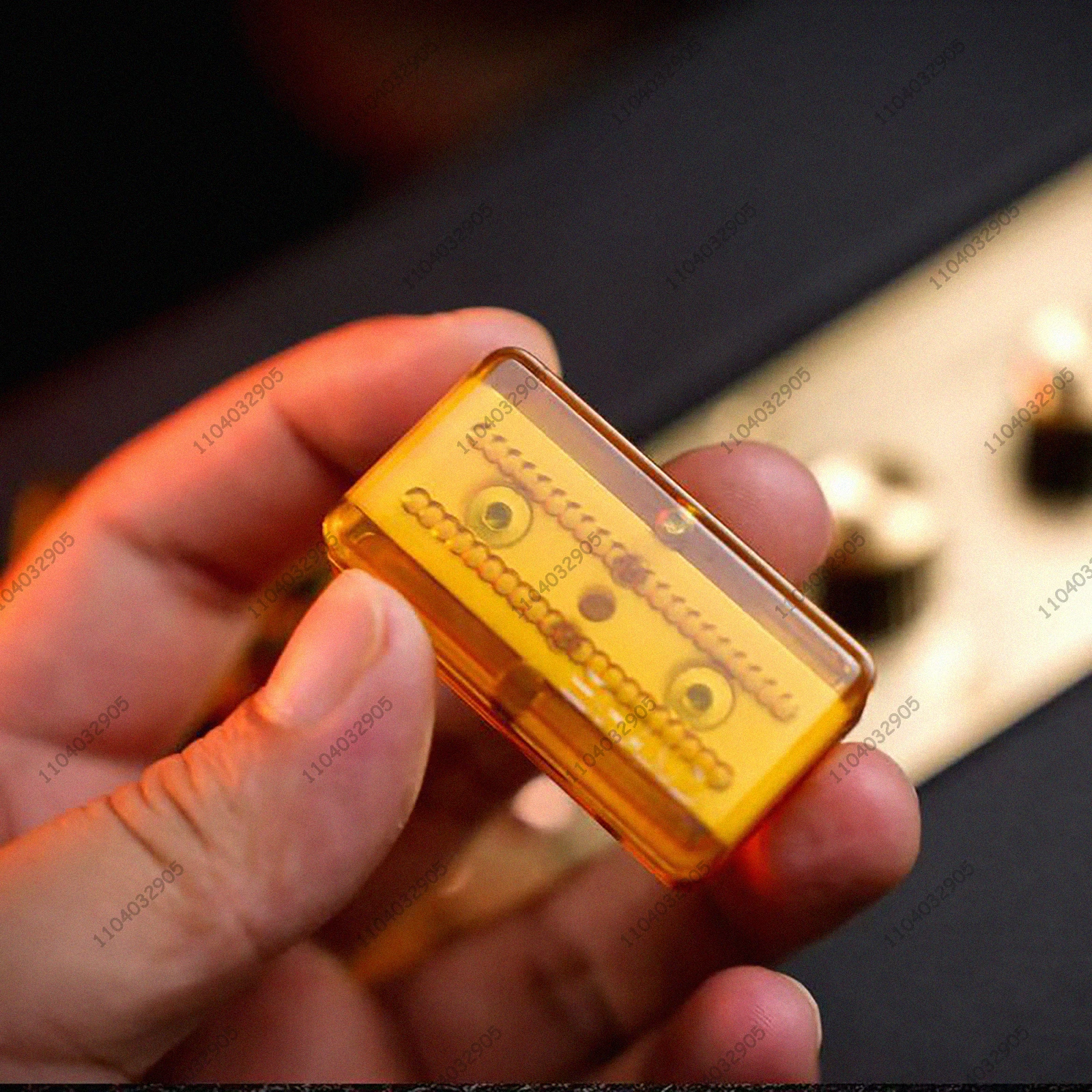 Nove mani DING DING Fidget Slider EDC Toy ADHD Fidget Spinner Card Pusher Voice Connoisseur Fidget Gear Gadget Sollievo dallo stress