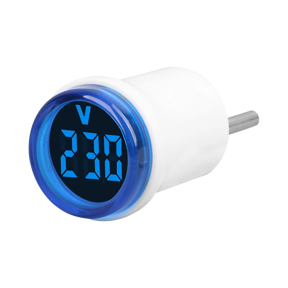 เครื่องวัดแรงดันไฟฟ้าแบบดิจิตอล LED, AC50-500V เครื่องวัดแรงดันไฟฟ้าปลั๊กแบบยุโรปเครื่องตรวจจับโวลต์มิเตอร์แบบพกพา