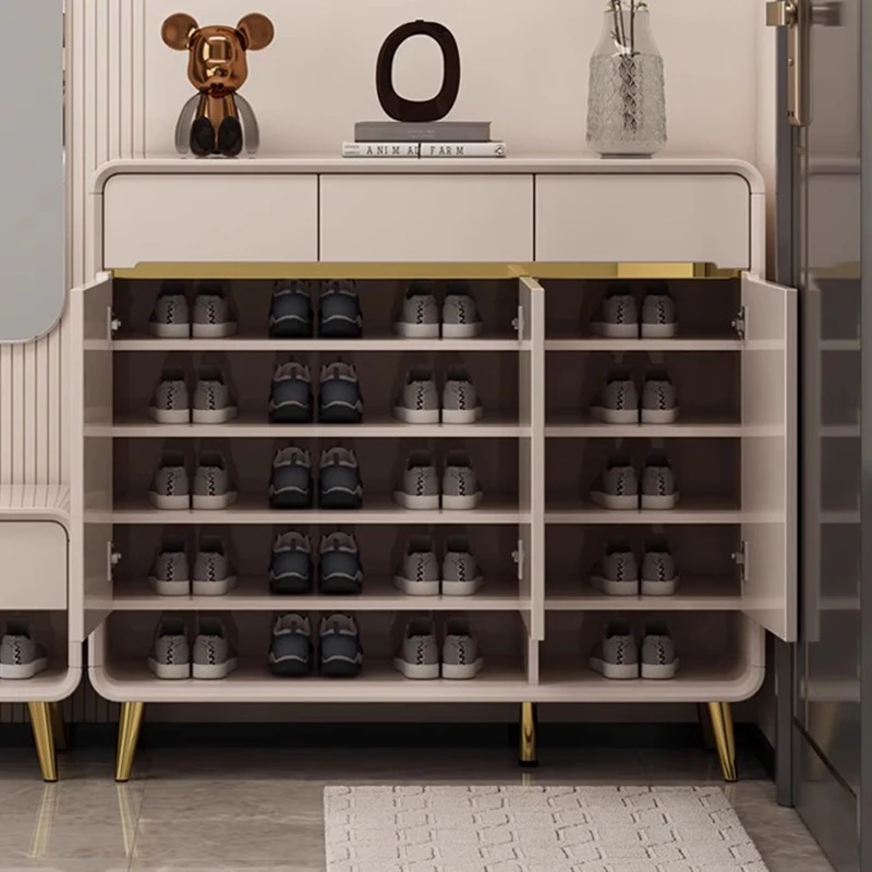 Slippers Organizer Shoe Cabinet Storage Mobile Display Designer Luxury Box Shoe Shelf Vertical Archivadores Entrance Furniture