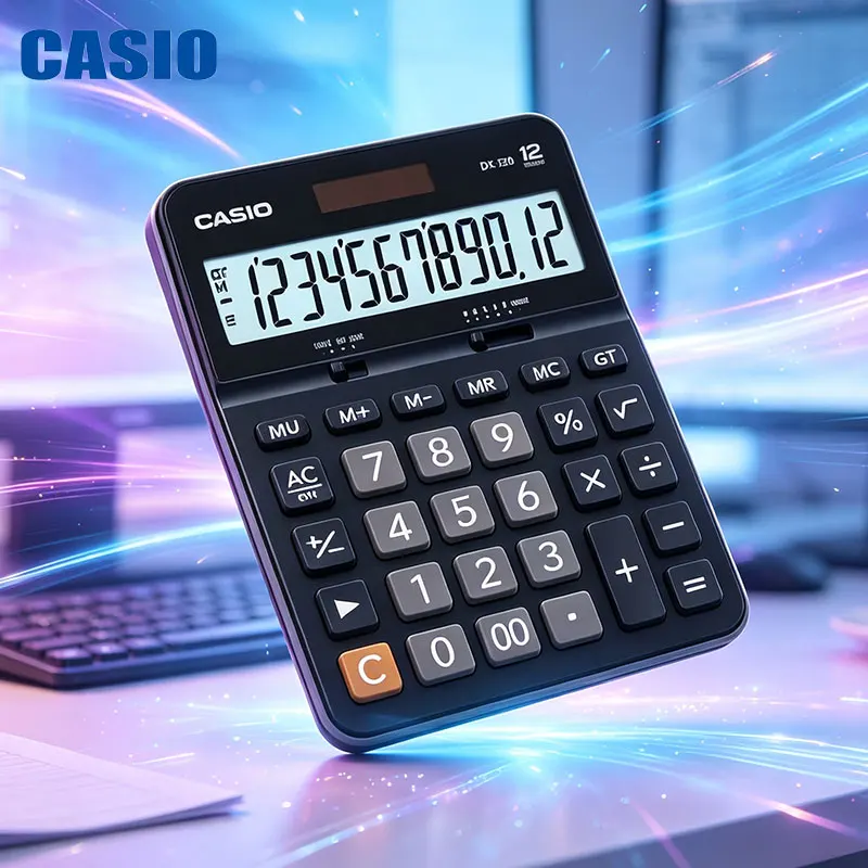 Casio DX-12B/DX-120B/DH-12/SL-310YC Desktop business computer in the finance office - The body is not prone to sliding.