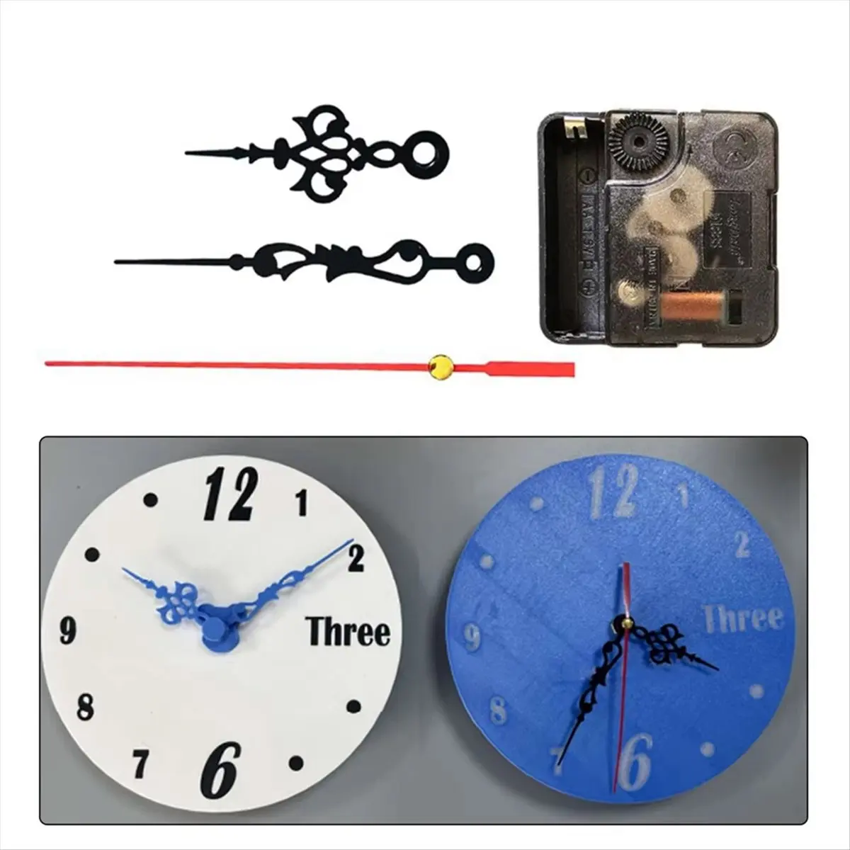 A32I DIY 3D Printing Clock 3D Printer Clock Components Kit Ultra-Quiet DIY Clock Dial 3D Printing DIY Gift