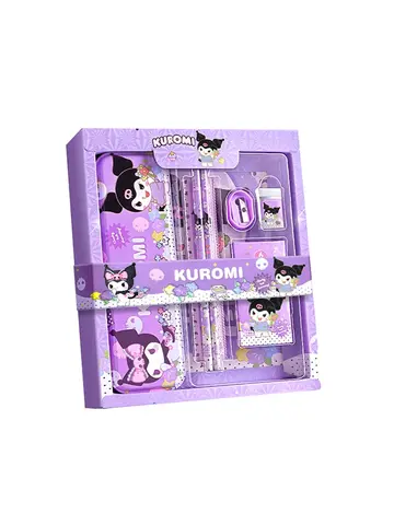 Sanrio Kuromi Melody Cinnamoroll Stationery Gift Box Girls Primary School 12-Piece School Supplies for Children Kawaii New Hot