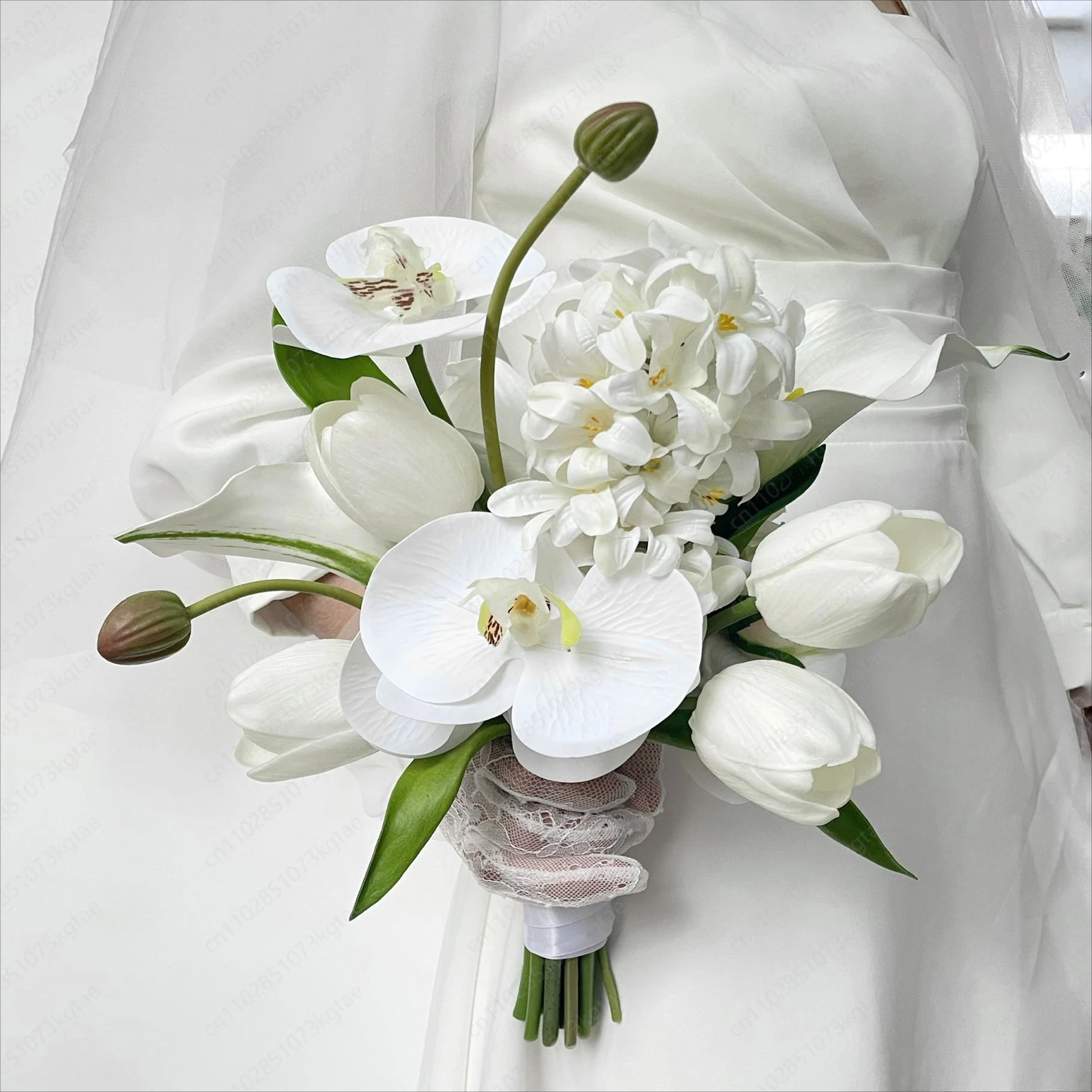 Simulation flower bouquet calla lily tulip bouquet Korean studio photography props bouquet ornament