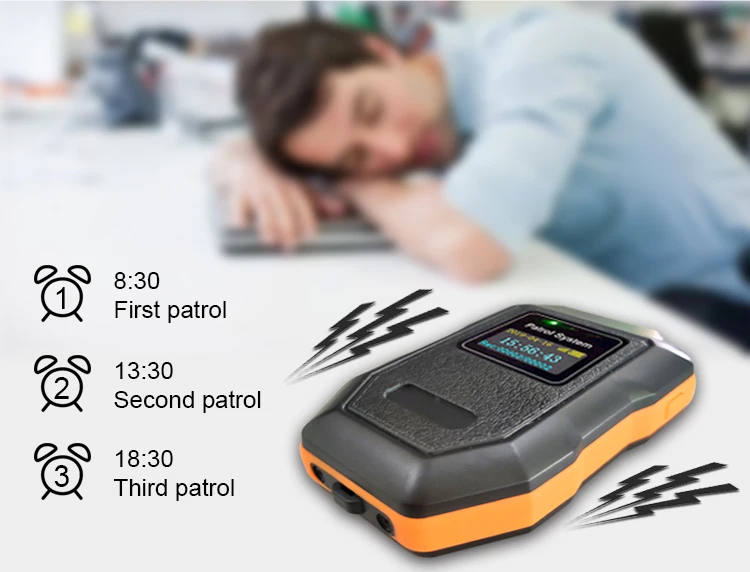 Sistem Pemantauan Tur Penjaga GPS USB Magnetik GPRS/Sistem Patroli Penjaga Keamanan RFID Plastik ABS