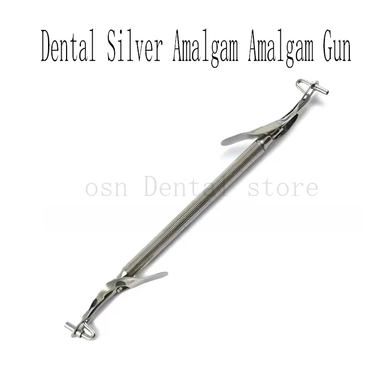 Dental Silver Amalgam Carrier Amalgam Gun Double End Restorative Dentist Lab Tools Restorative Lab